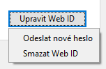 Úprava web ID
