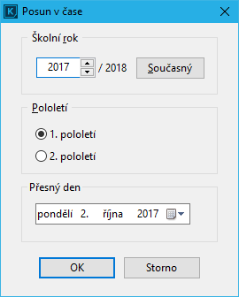 Posun času